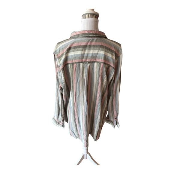 Sonoma Striped Button Down Size XXL - Picture 2 of 3